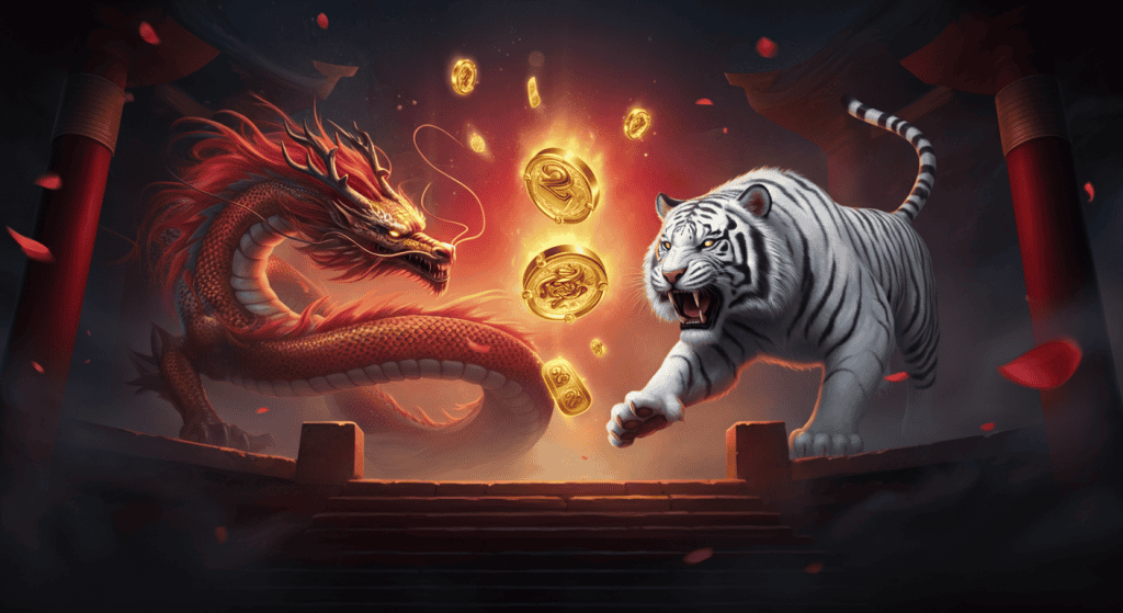 Desain Grafis Berkualitas Tinggi dari Red Tiger Clash of the Beasts