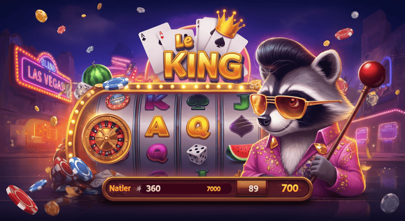 Karakter Raccoon Le King Bintang Slot yang Penuh Gaya
